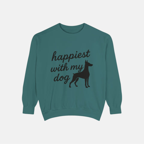 Custom Happiest With My Dog Sweatshirt