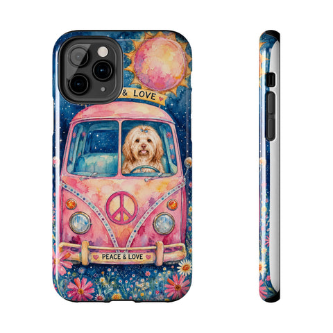 Custom Hippie Pet Phone Case — personalised pet phone case — Petunia Woof