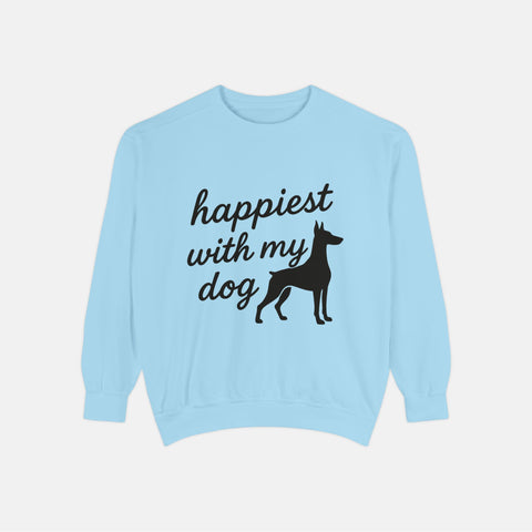 Custom Happiest With My Dog Sweatshirt
