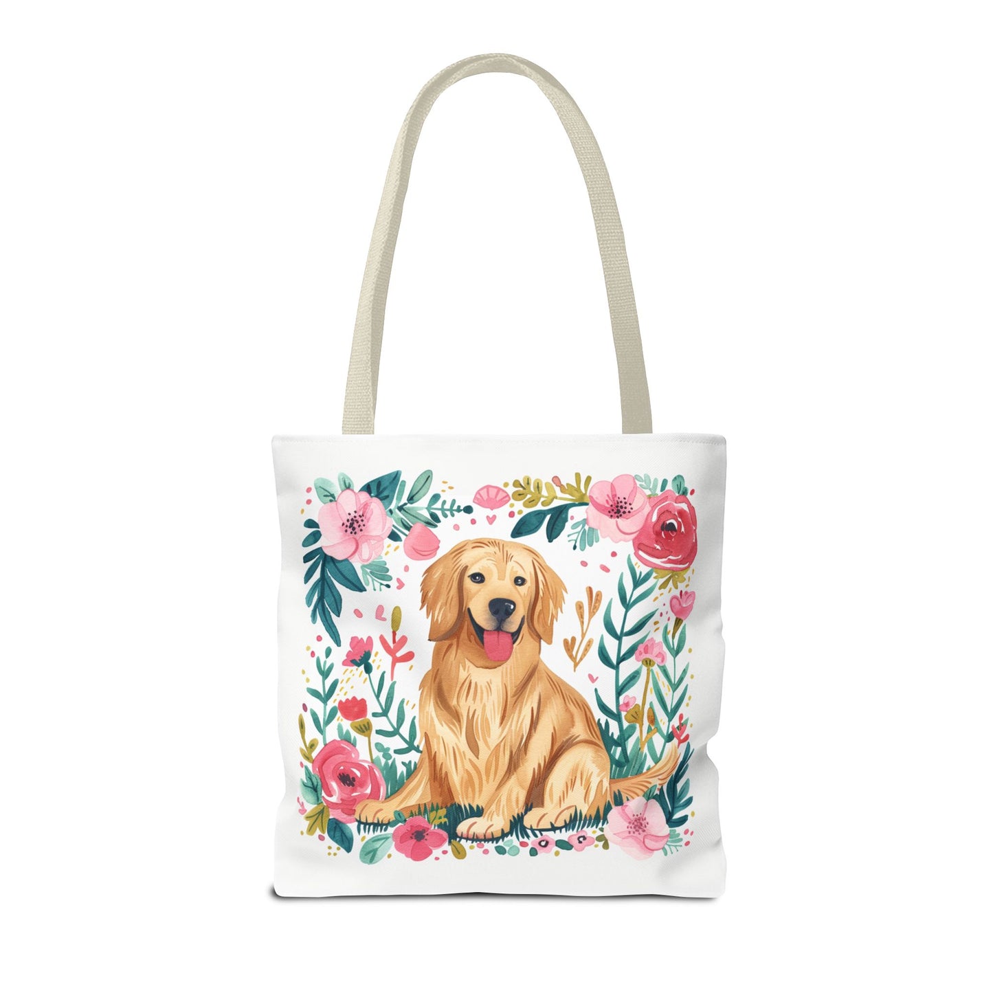 Cute Golden Retriever Tote Bag - Golden Retriever Lovers Perfect Gift - Petunia Woof