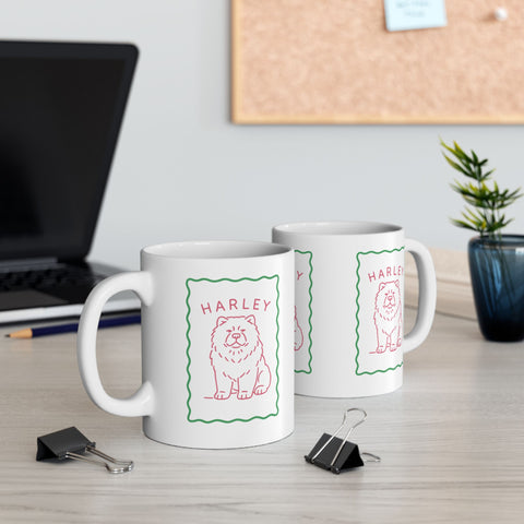 Custom Simple Drawing Pet Portrait Mug