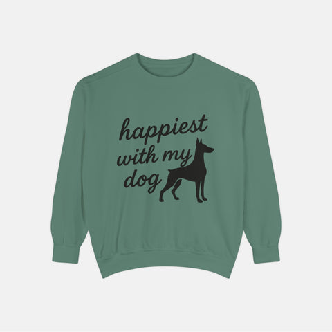 Custom Happiest With My Dog Sweatshirt