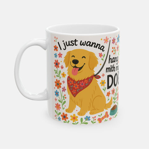 Custom Hand With My Dog Mug