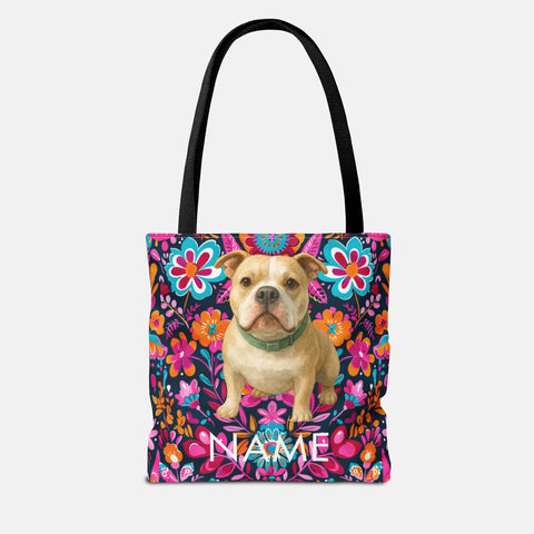 Custom Pet Portrait Tote Bag