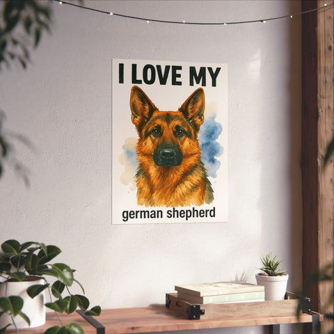 Custom "I love My" Breed Poster