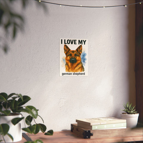 Custom "I love My" Breed Poster