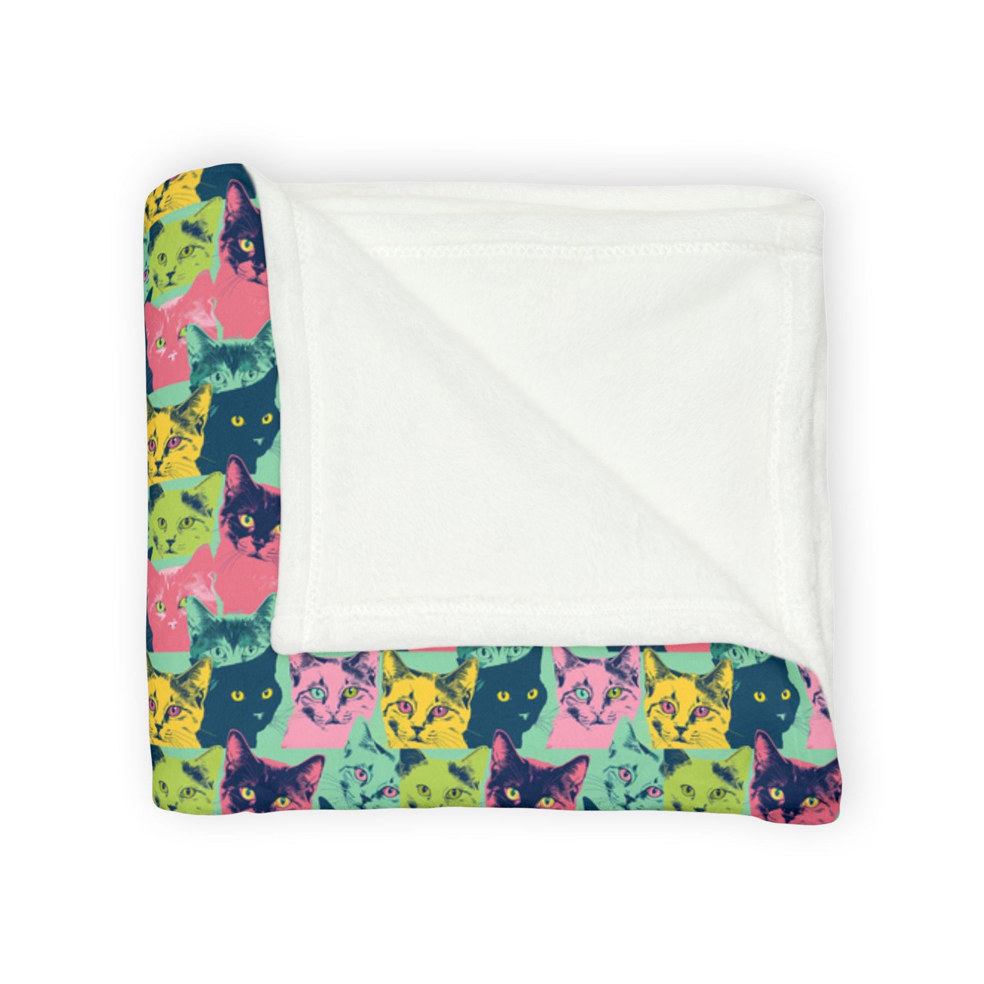 Vibrant Floral Soft Polyester Blanket - Cozy Decor for Home and Gifts - Petunia Woof