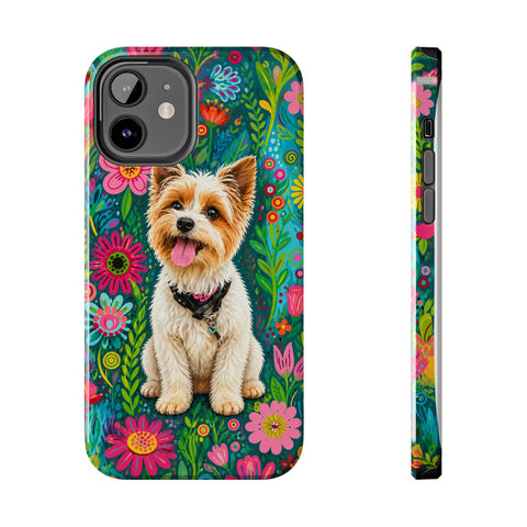 Custom Whimsical Pet Portrait Phone Case — personalised pet phone case — Petunia Woof