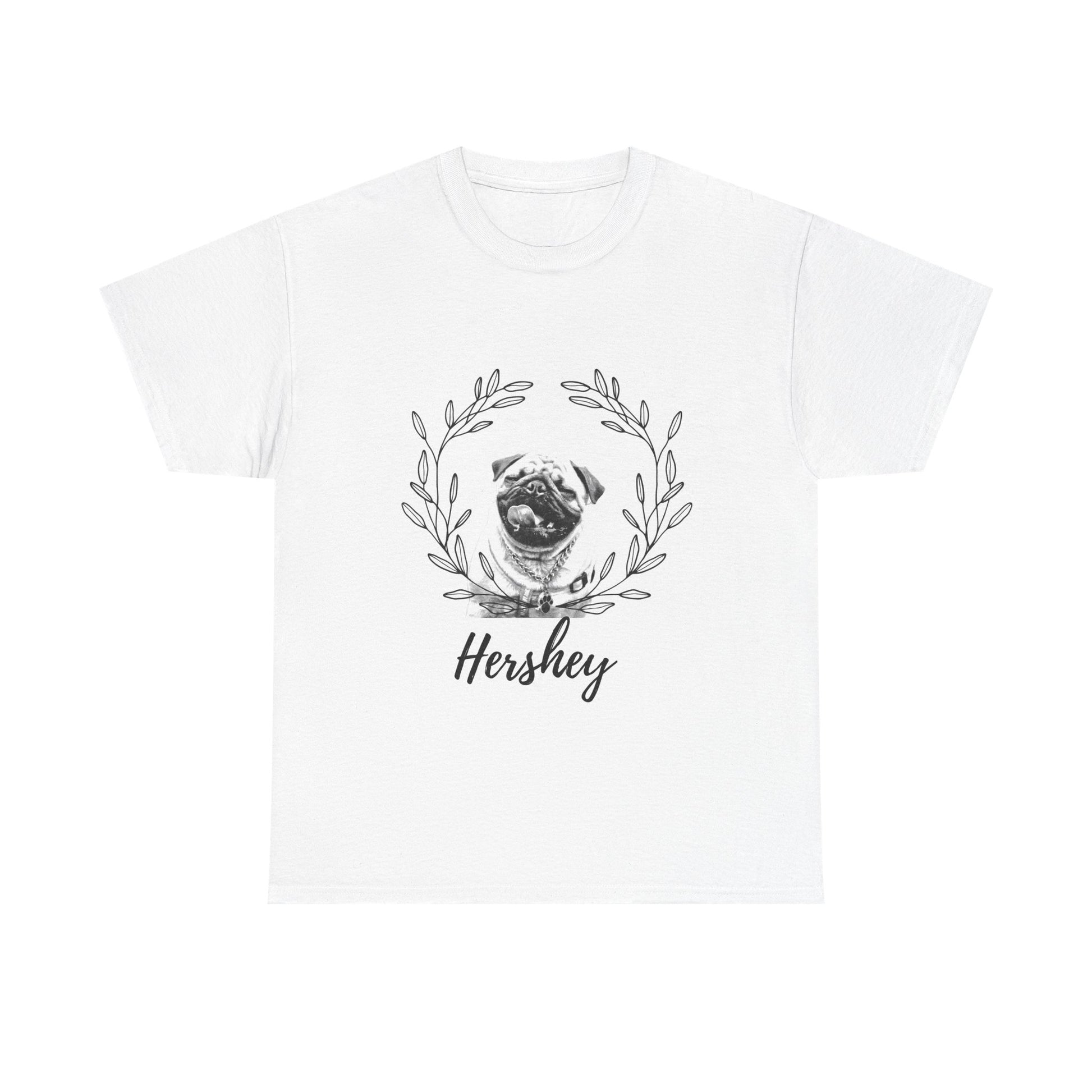 Custom Dog Portrait From Photo + Name T-shirt - Petunia Woof