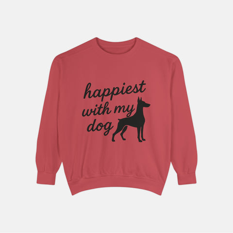 Custom Happiest With My Dog Sweatshirt
