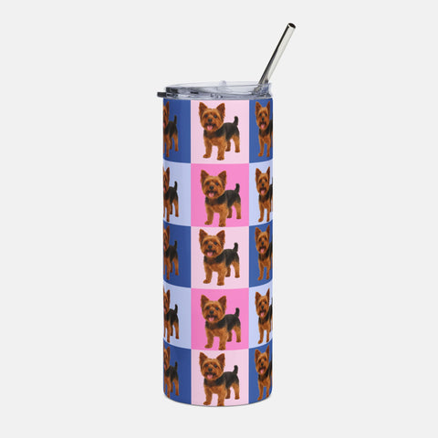 Custom Checkered Tumbler