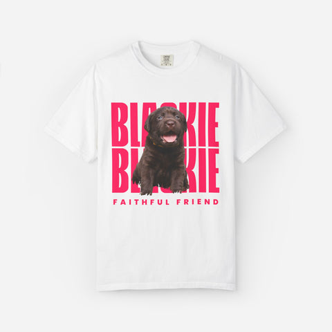 Billboard Custom Pet T-Shirt | Pink Font