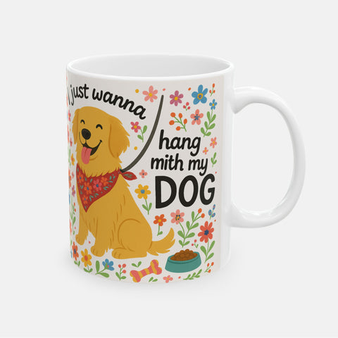 Custom Hand With My Dog Mug