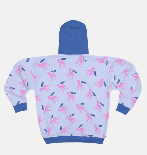 Custom Pet Hoodie | Pink & Blue