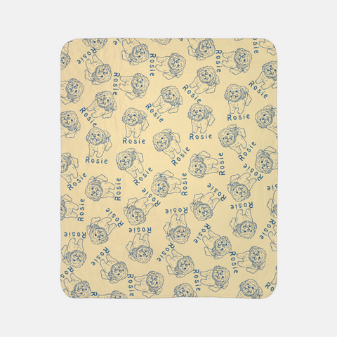 Custom Pet Drawing Blanket