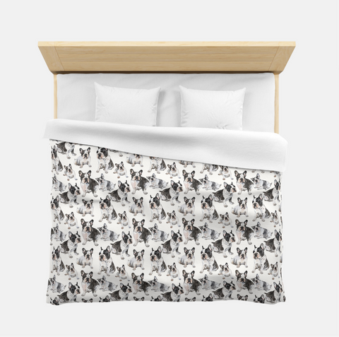 French Bulldog Pattern Duvet Cover