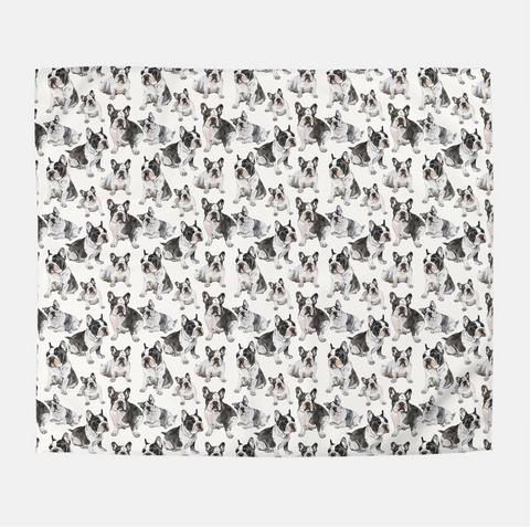 French Bulldog Pattern Duvet Cover