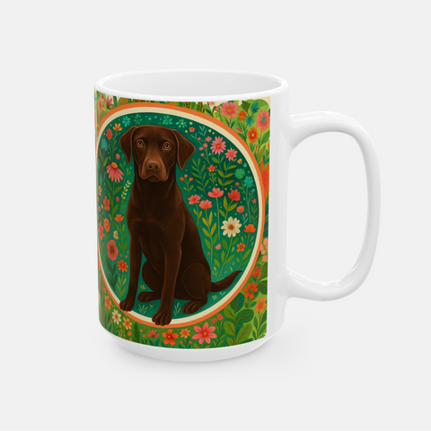 Custom Whimsical Floral Pet Mug
