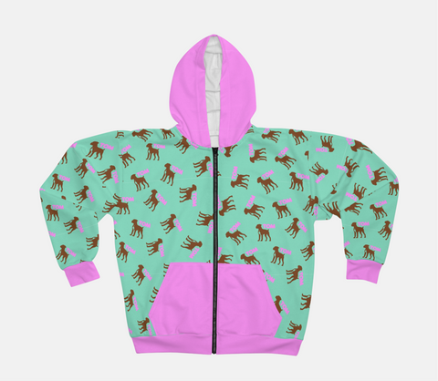 Custom Pet Hoodie | Pink & Blue