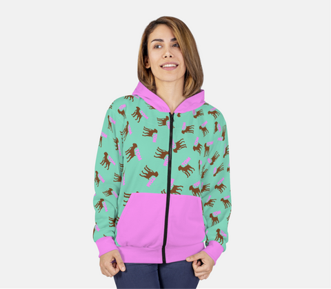 Custom Pet Hoodie | Pink & Blue