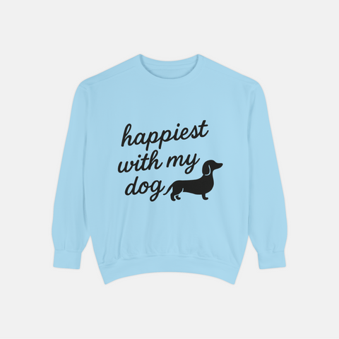 Custom Happiest With My Dog Sweatshirt