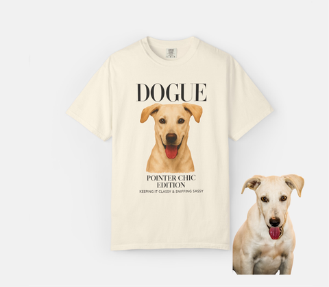 Custom Dogue Portrait T-shirt
