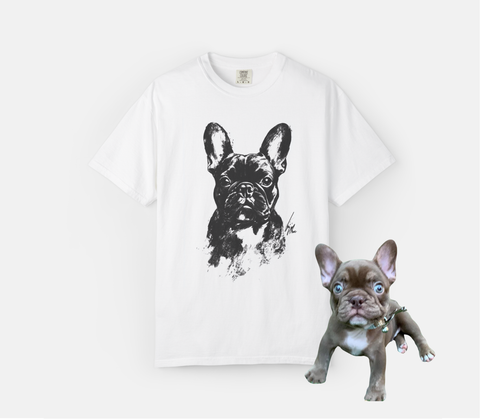 Custom Black & White Portrait T-shirt