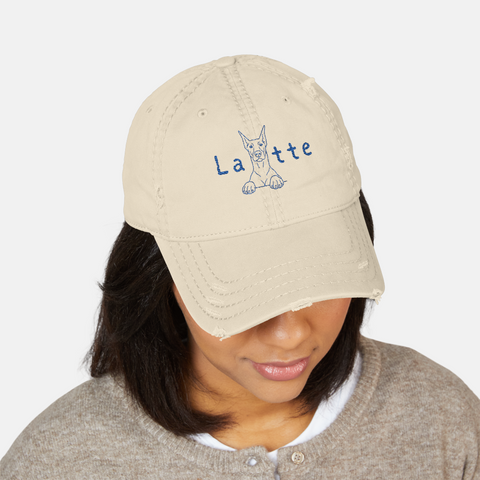 Custom Distressed Embroidered Hat