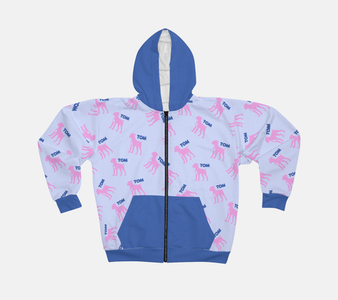 Custom Pet Hoodie | Pink & Blue