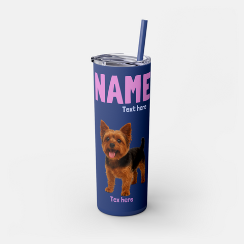 Custom Pet Skinny Tumbler