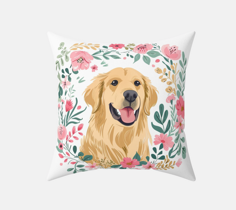 Golden Retriever Throw Pillow