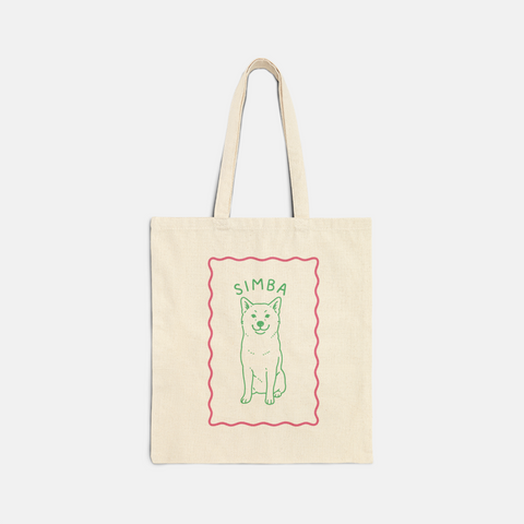 Custom Drawing Canvas Tote Bag