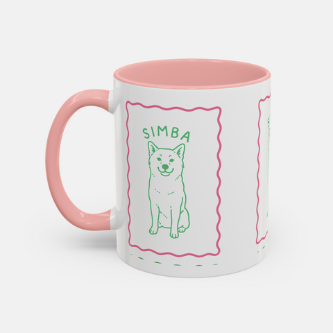 Custom Simple Drawing Pet Portrait Mug
