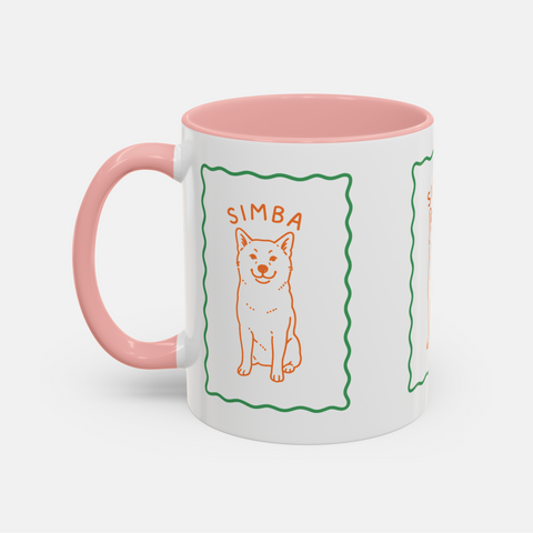 Custom Simple Drawing Pet Portrait Mug