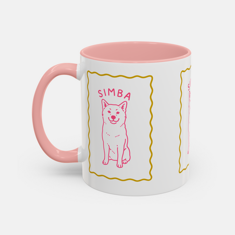 Custom Simple Drawing Pet Portrait Mug