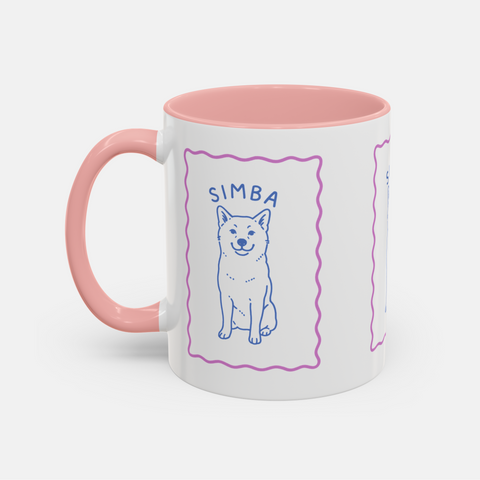 Custom Simple Drawing Pet Portrait Mug