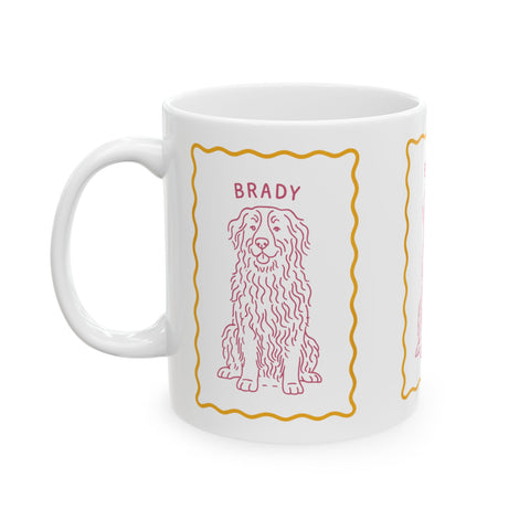 Custom Simple Drawing Pet Portrait Mug