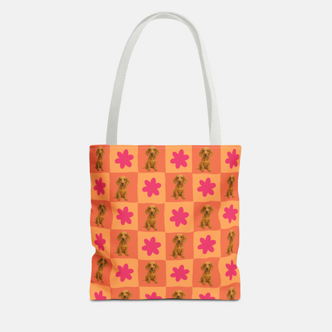 Custom Checkered Pet Tote Bag