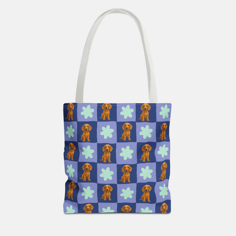 Custom Checkered Pet Tote Bag