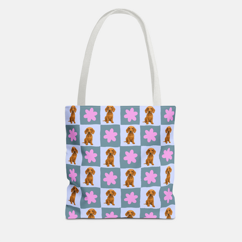 Custom Checkered Pet Tote Bag