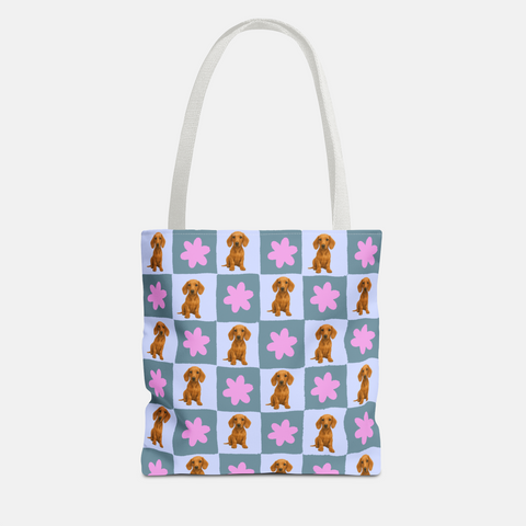 Custom Checkered Pet Tote Bag