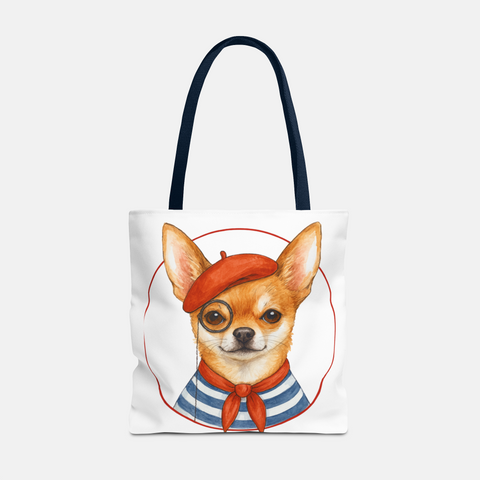 Custom French Dog Tote Bag