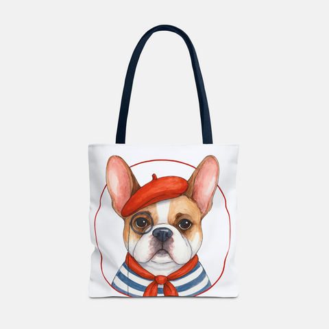 Custom French Dog Tote Bag