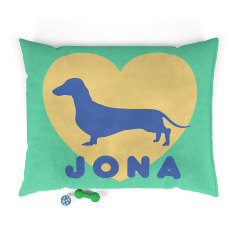 Custom Hearted Pet Bed