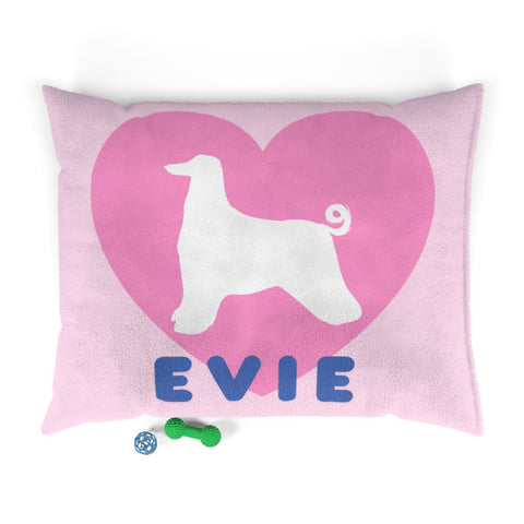 Custom Hearted Pet Bed