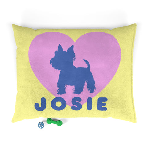 Custom Hearted Pet Bed