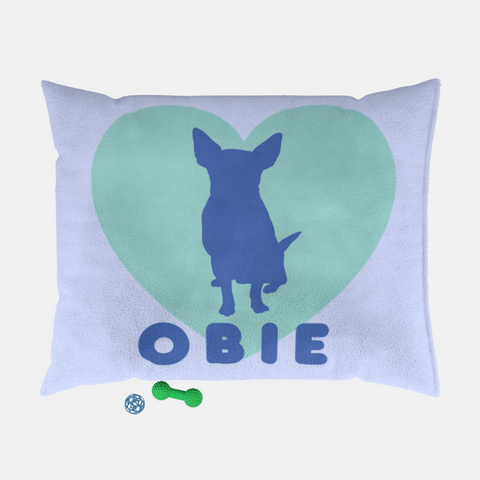 Custom Hearted Pet Bed