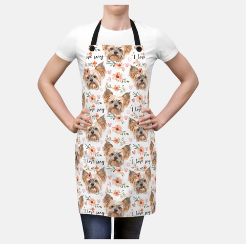 I Love My Yorkie Apron