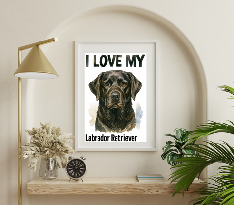 Custom "I love My" Breed Poster
