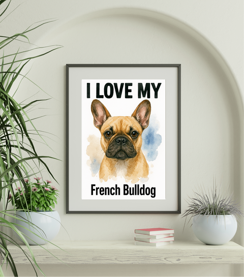 Custom "I love My" Breed Poster